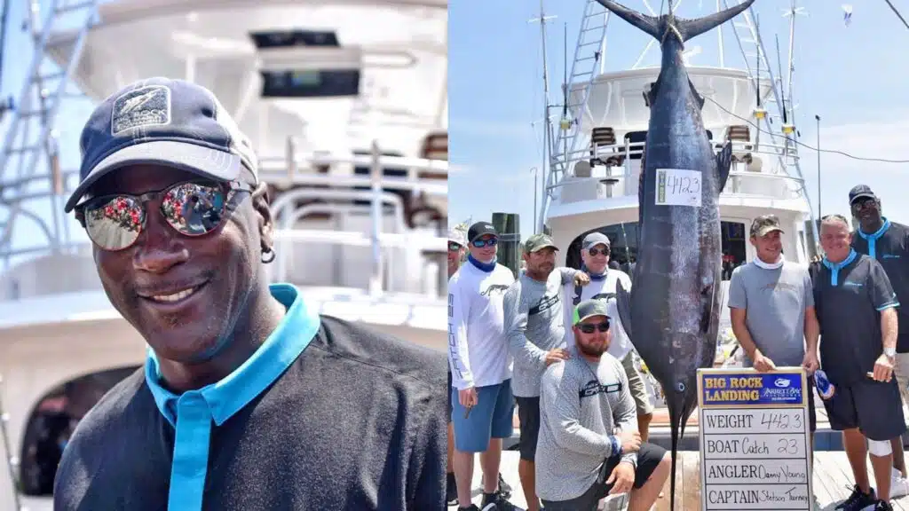 michael jordan fishing his catch 23 boat