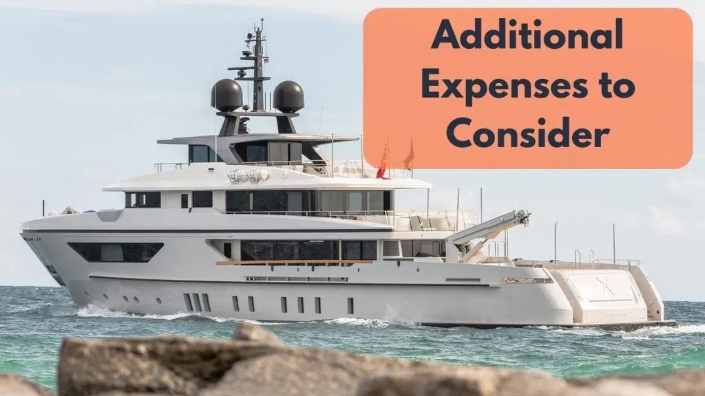 Cost to charter a yacht Additional expenses