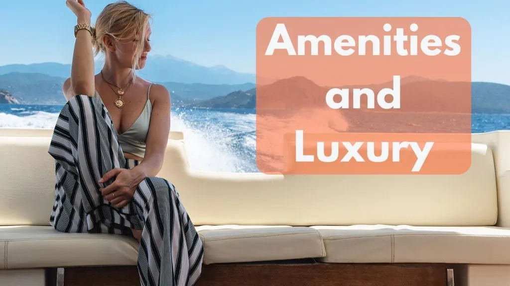 Yacht vs Boat Amenities and Luxury