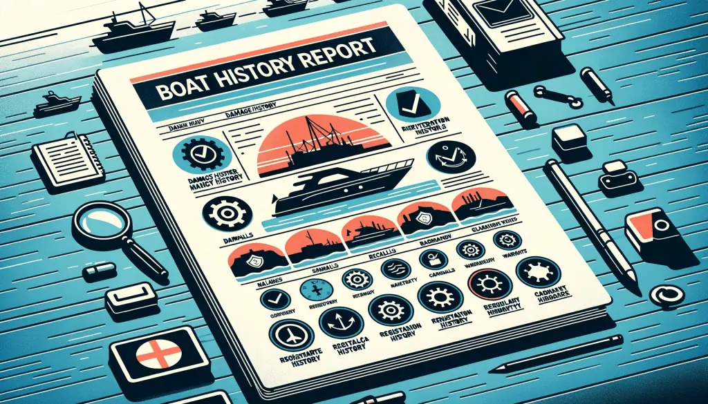 What is included in a boat history report