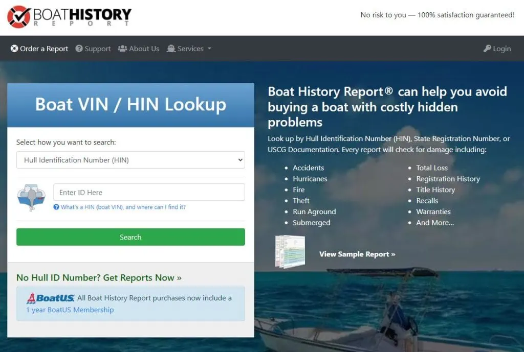 boat history report website review